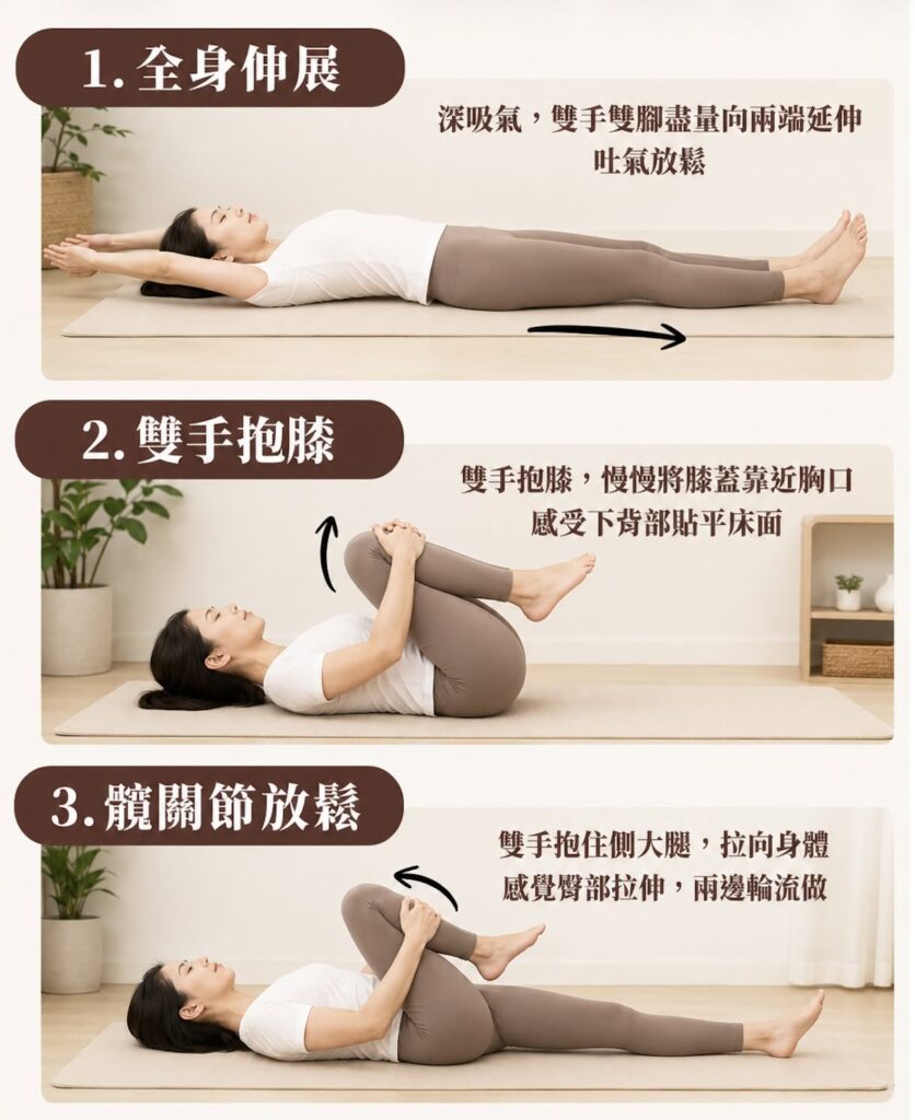 睡前簡單伸展自律神經失調焦慮失眠改善-領醫立達診所